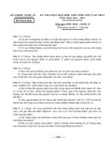 Kỳ thi chọn học sinh giỏi tỉnh lớp 9 cấp thcs năm học 2011  2012 môn thi sinh học - Bảng b